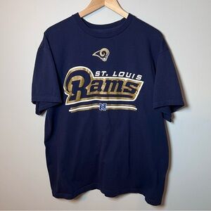 St. Louis Rams T-Shirt Men’s XL Navy Blue Short Sleeve NFL Football Team Apparel